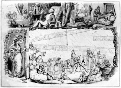 Kapitał i praca, ilustracja z „Punch”, 29 lipca 1843 autorstwa Robert Jacob Hamerton