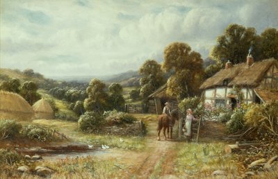 Domek Surrey (olej na płótnie) autorstwa Robert John Hammond