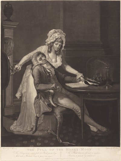 Pełnia księżyca miodowego autorstwa Robert Laurie after Francis Wheatley
