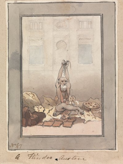 Surowy hinduski fakir autorstwa Robert Mabon