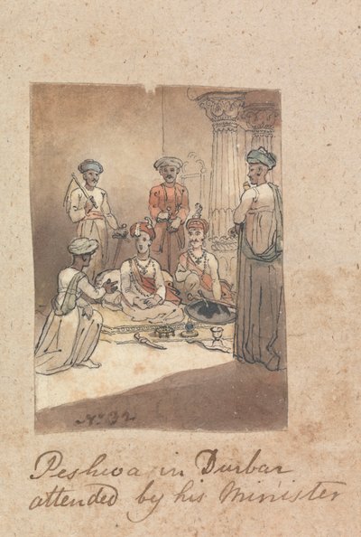 Maratha Peshwa i jego ministrowie autorstwa Robert Mabon
