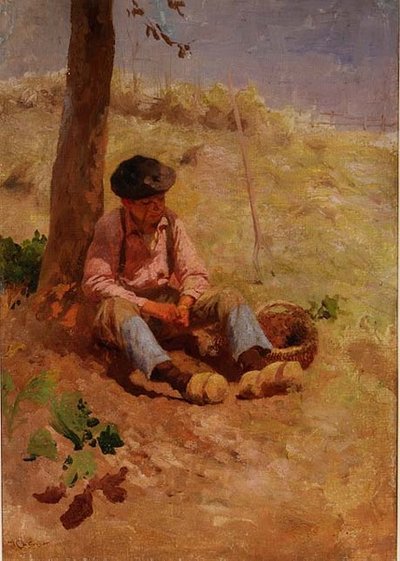 Pracownik terenowy odpoczywa autorstwa Robert McGregor