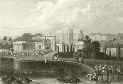 Brytyjska rezydencja w Hyderabadzie autorstwa Robert Melville Grindlay