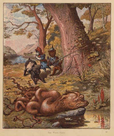 The Kitten Pilgrims: The Worm Lenistwo (kolor lito) autorstwa Robert Michael Ballantyne