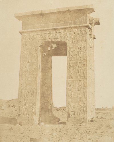 Brama Ptolemeusza Filomedera, p.n.e. 180, Karnac, ca. 1856. autorstwa Robert Murray.