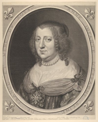 Anna Austriaczka autorstwa Robert Nanteuil