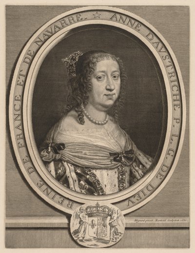 Anna Austriacka, królowa Francji, 1660. autorstwa Robert Nanteuil