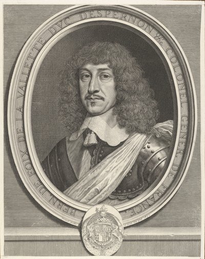 Bernard de Foix de La Valette książę Epernon, 1630. autorstwa Robert Nanteuil