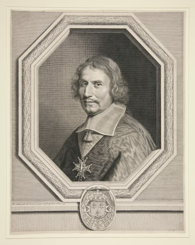 Kardynał Antoine Barberin, arcybiskup Reims (arcybiskup Reims) autorstwa Robert Nanteuil
