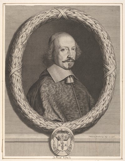 Kardynał Jules Mazarin, 1656. autorstwa Robert Nanteuil