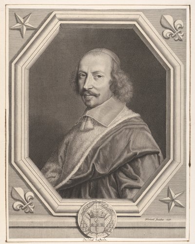 Kardynał Jules Mazarin, 1656. autorstwa Robert Nanteuil