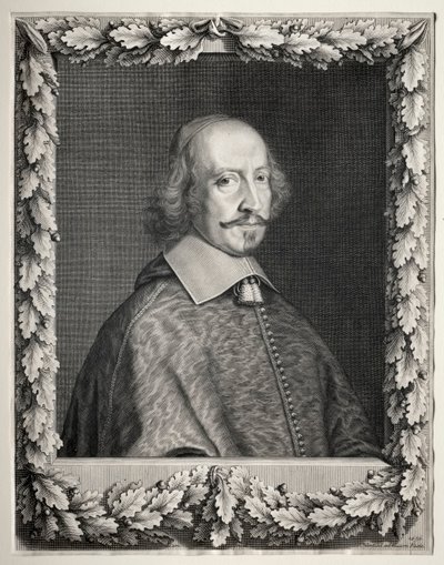Kardynał Mazarin, 1656. autorstwa Robert Nanteuil