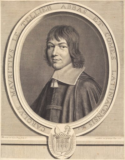 Charles Maurice Le Tellier autorstwa Robert Nanteuil