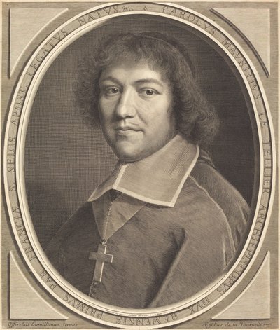 Charles Maurice Le Tellier autorstwa Robert Nanteuil