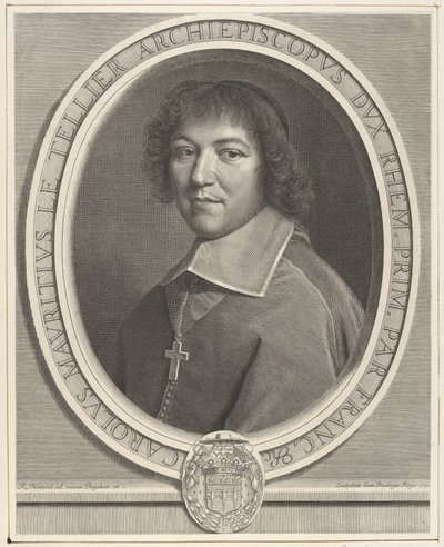 Charles-Maurice le Tellier, 1671. autorstwa Robert Nanteuil