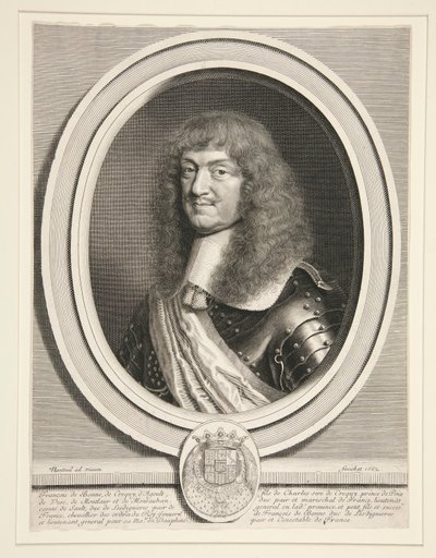 Francois de Bonne, Le Marchal de Cr?qui, duc de Lesdigui?res (marszałek Cr?qui, książę Lesdigui?res) (1624-1687) autorstwa Robert Nanteuil