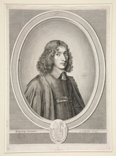François Mol?, Opat? Sainte-Croix de Bordeaux, następnie Ma?tre des Requ?tes (opat Sainte-Croix de Bordeaux, następnie Mistrz Prośb) (1625-1712) autorstwa Robert Nanteuil