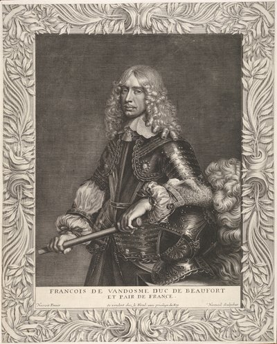 François de Vendôme, książę Beaufort, ca. 1649. autorstwa Robert Nanteuil