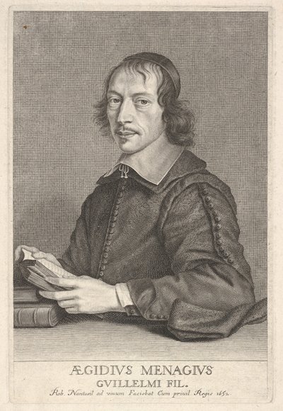 Gilles Menage, ca. 1652. autorstwa Robert Nanteuil