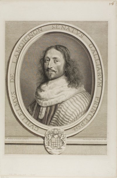 Guillaume de Lamoignon autorstwa Robert Nanteuil