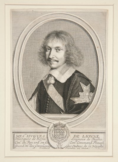 Hugues de Lionne, markiz Berni (1611-1671) autorstwa Robert Nanteuil