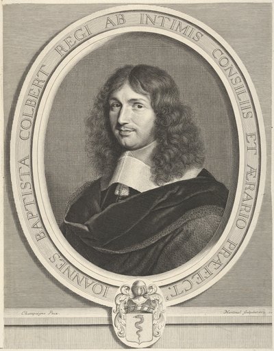 Jean-Baptiste Colbert, 1662. autorstwa Robert Nanteuil
