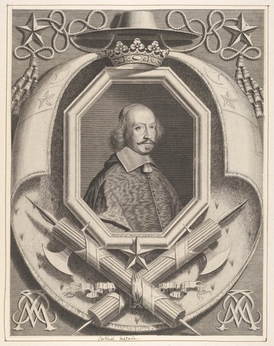Kardynał Jules Mazarin, 1659. autorstwa Robert Nanteuil