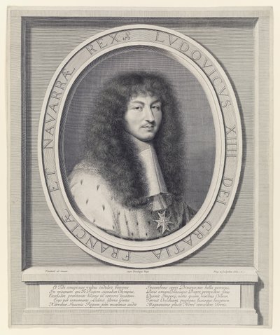 Ludwik XIV autorstwa Robert Nanteuil