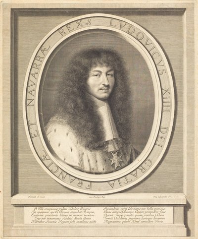 Ludwik XIV autorstwa Robert Nanteuil