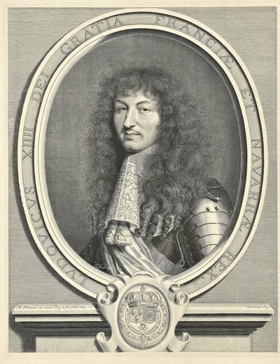 Ludwik XIV, król Francji 1638-1715, 1664 autorstwa Robert Nanteuil