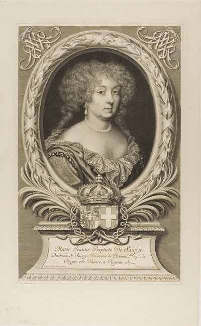 Marie Jeanne Baptiste, księżna Sabaudii autorstwa Robert Nanteuil