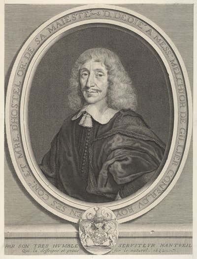 Melchior de Gillier, 1652. autorstwa Robert Nanteuil