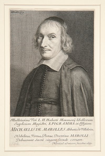 Michał z Marolles (1600-1681) autorstwa Robert Nanteuil