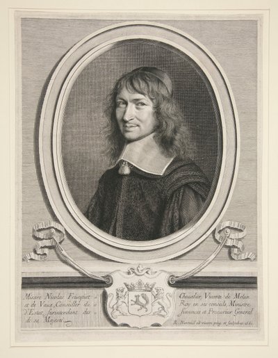 Nicholas Fouquet (Foucquet), wicehrabiego Melun i Vaux autorstwa Robert Nanteuil