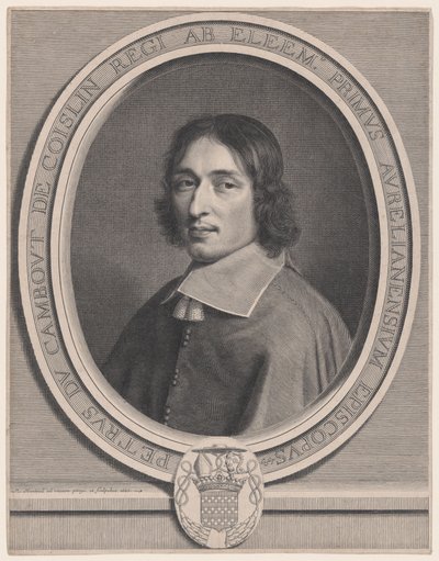 Pierre-Arnoud du Cambout, kardynał de Coislin (kardynał Coislin) autorstwa Robert Nanteuil