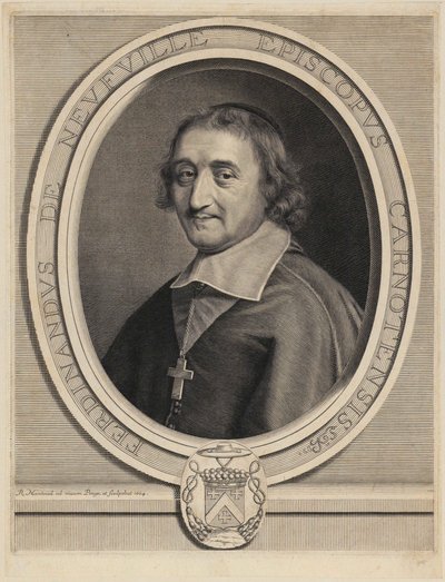 Portret Ferdinanda de Neufville de Villeroy autorstwa Robert Nanteuil