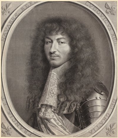 Portret Ludwika XIV autorstwa Robert Nanteuil