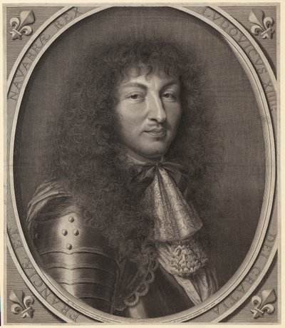 Portret Ludwika XIV autorstwa Robert Nanteuil