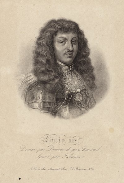 Portret króla Ludwika XIV autorstwa Robert Nanteuil