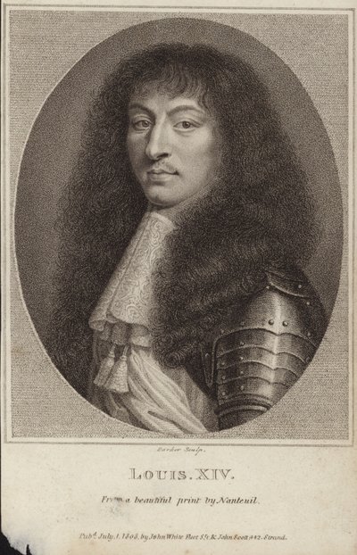 Portret króla Francji Ludwika XIV autorstwa Robert Nanteuil