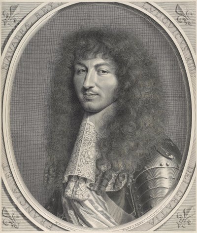 Portret Ludwika XIV autorstwa Robert Nanteuil