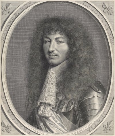 Portret Ludwika XIV autorstwa Robert Nanteuil