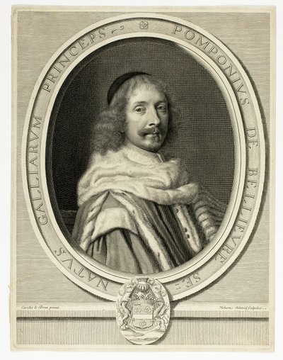Portret Pompone de Bellièvre autorstwa Robert Nanteuil