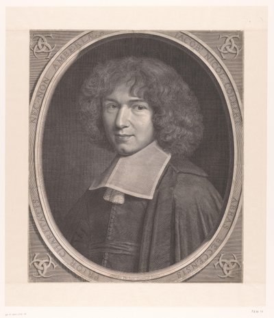 Portret van Jacquesa-Nicolasa Colberta Jacob Nicol Colbert (...) (tytuł na obiekcie) autorstwa Robert Nanteuil