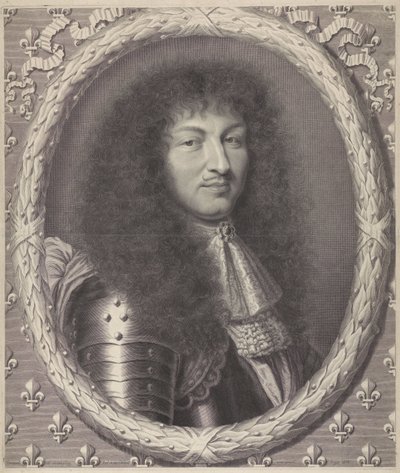 Portret Ludwika XIV, króla Francji autorstwa Robert Nanteuil