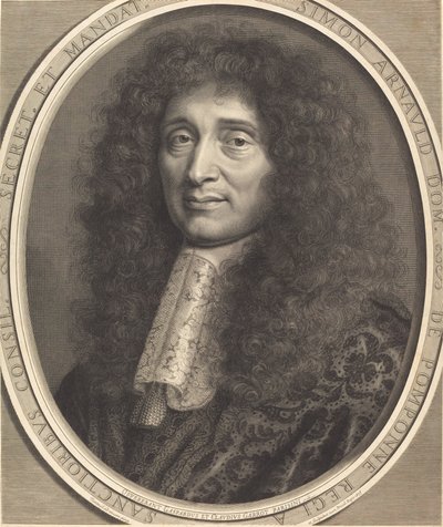 Simon Arnauld, markiz Pomponne autorstwa Robert Nanteuil