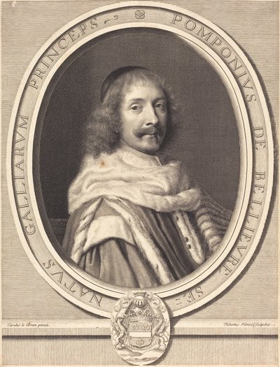 Pompone II de Bellievre autorstwa Robert Nanteuil after Charles Le Brun