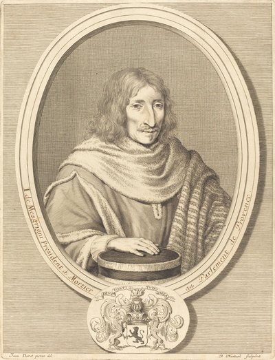 Jean de Mesgrigny autorstwa Robert Nanteuil after Jean Daret