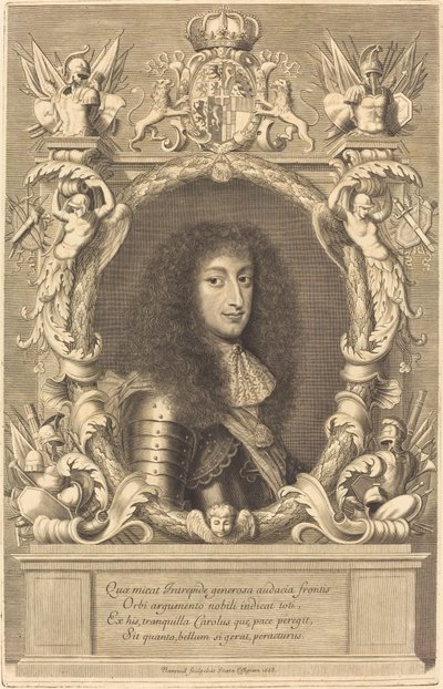 Charles-Emmanuel, książę Sabaudii autorstwa Robert Nanteuil after Justus van Verus