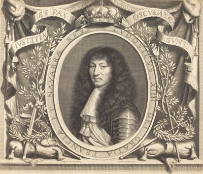 Ludwik XIV autorstwa Robert Nanteuil after Nicolas Mignard